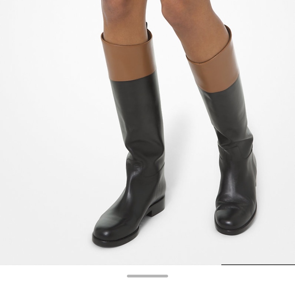 Michael Kors Collection Black and Brown Winter Boots